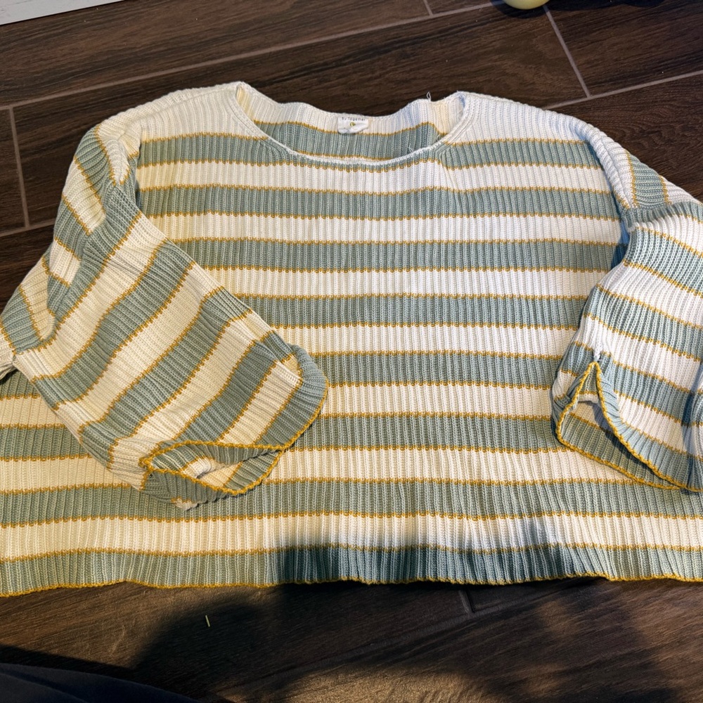 By Together Multicolor Striped Knit Top